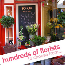 hundreds of real local flower shops and florists to choose from